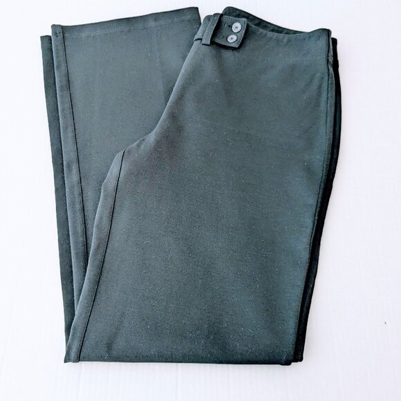 EILEEN FISHER Women's Heavyweight Rayon Knit Dress Pants Size S  Black NWT - Picture 3 of 9